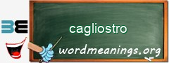 WordMeaning blackboard for cagliostro